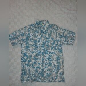 Vintage 90s Y2k Surf Gear Hawaiian Button Up T-shirt